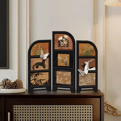 Décoration de bureau pliable style rétro rural