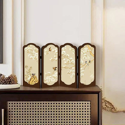 Décoration de bureau pliable de style rétro floral
