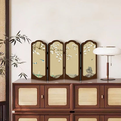 Décoration de bureau pliable de style rétro floral