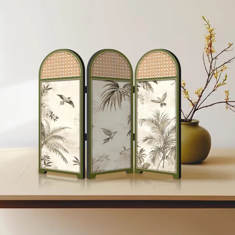Décoration de bureau pliable en bois avec oiseau volant