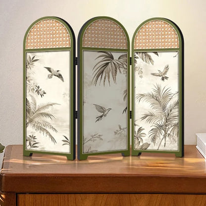 Décoration de bureau pliable en bois avec oiseau volant
