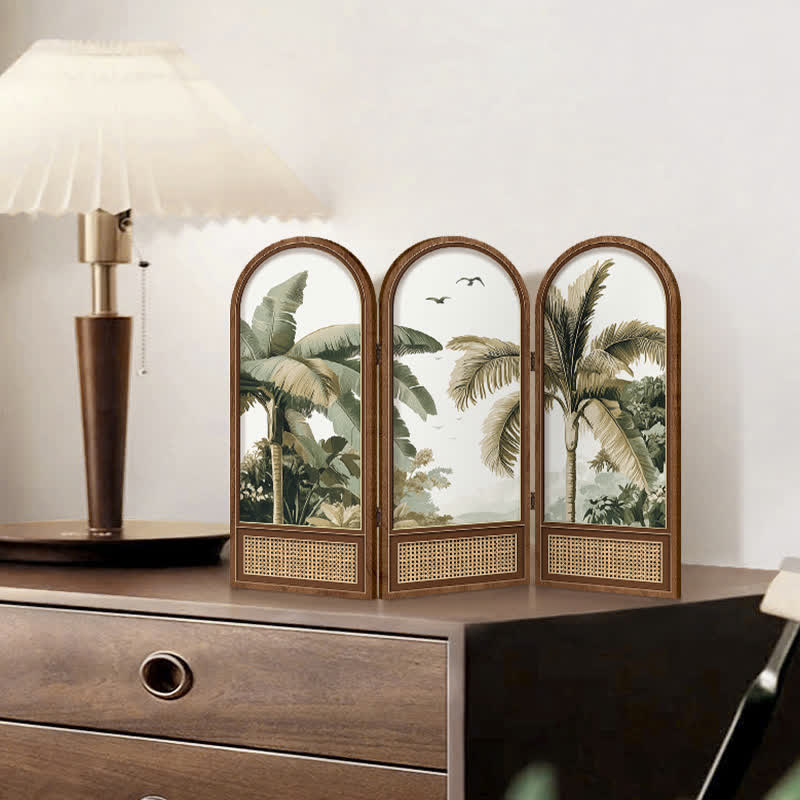 Décoration d'intérieur pliable de style tropical