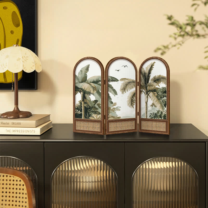 Décoration d'intérieur pliable de style tropical
