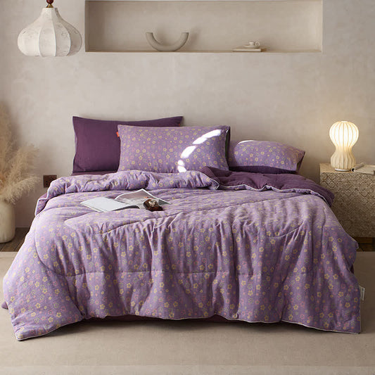 Linge de lit confortable en gaze de coton « Refresh » à motif floral