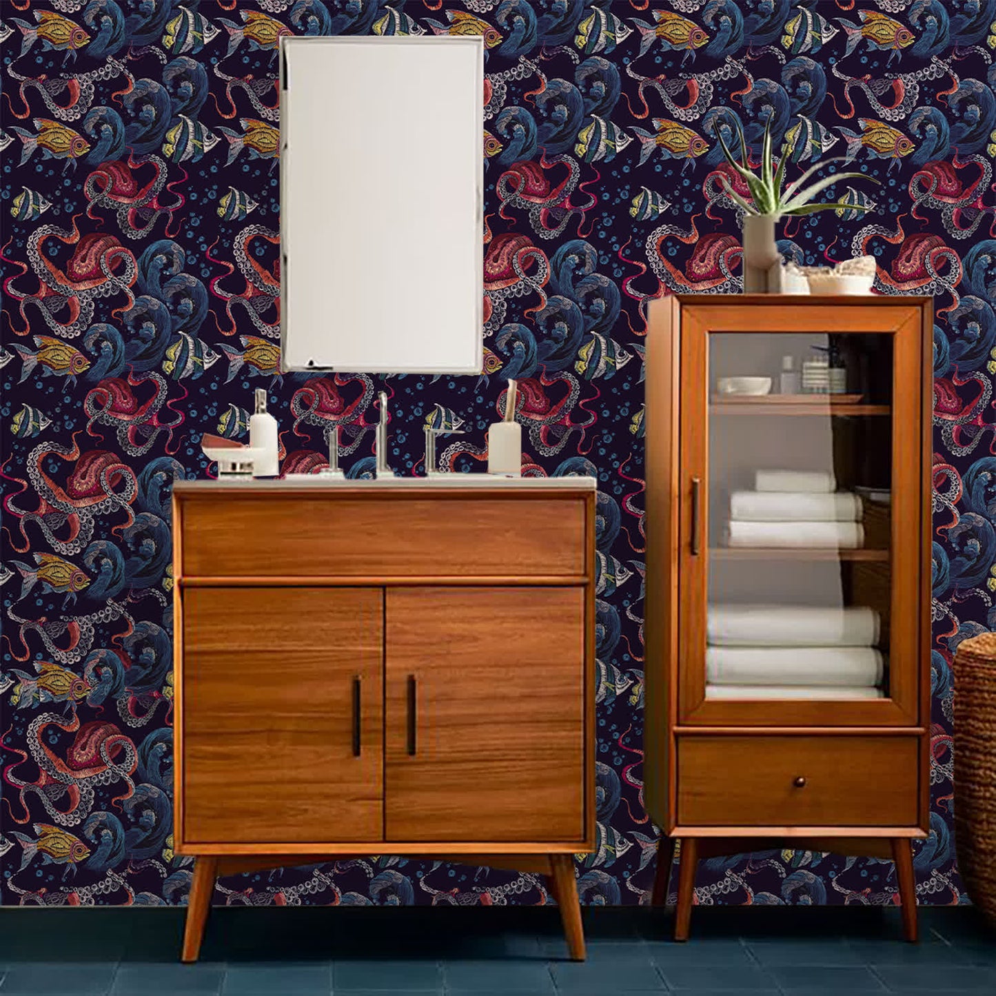 Papier peint décoratif amovible « Monde sous-marin à faire soi-même »