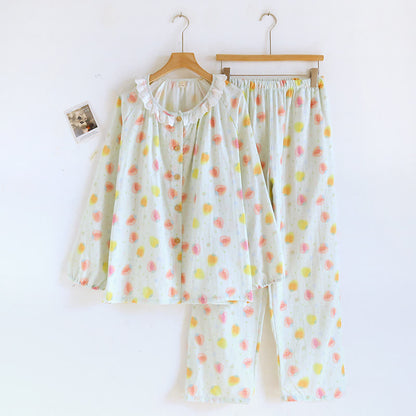 Ensemble pyjama en gaze de coton Sweet Strawberry