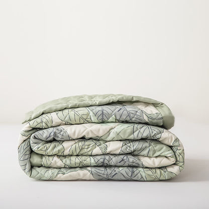 Linge de lit matelassé Refresh Leaf en fibre lyocell