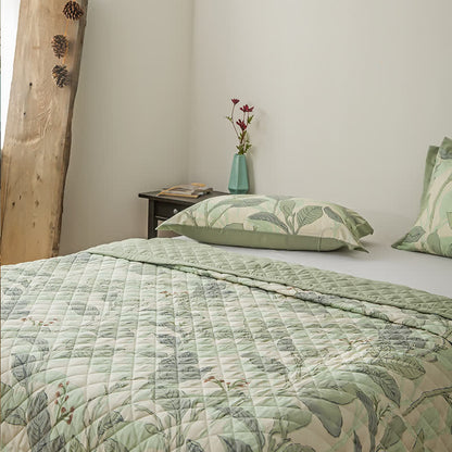 Linge de lit matelassé Refresh Leaf en fibre lyocell