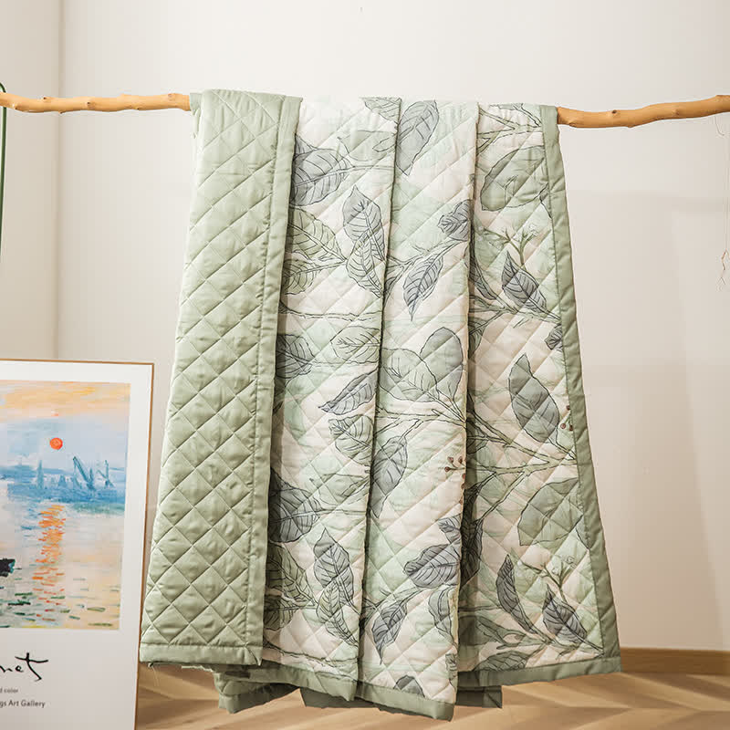 Linge de lit matelassé Refresh Leaf en fibre lyocell