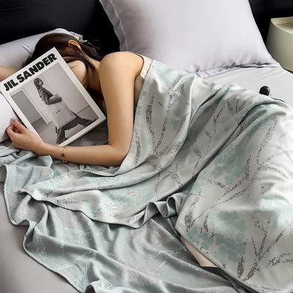 Couette simple et respirante en fibres de bambou de style rural