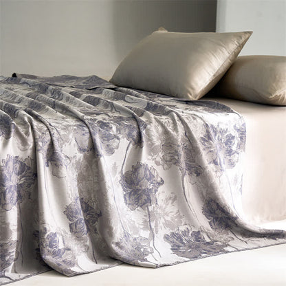 Couette respirante et douce en fibre lyocell avec motif floral