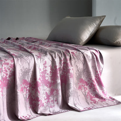 Couette confortable en jacquard de fibres lyocell de style forestier