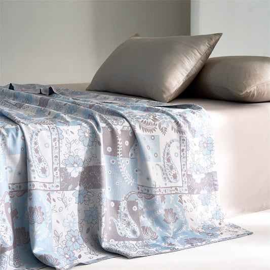 Couette légère et douce en fibre lyocell avec motif cachemire