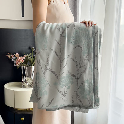 Couette simple et respirante en fibres de bambou de style rural