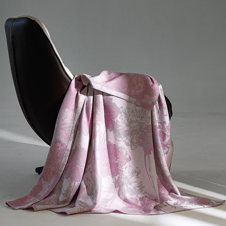 Couette respirante et douce en fibre lyocell avec motif floral