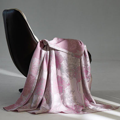Couette respirante et douce en fibre lyocell avec motif floral