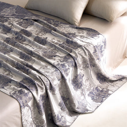 Couette respirante et douce en fibre lyocell avec motif floral