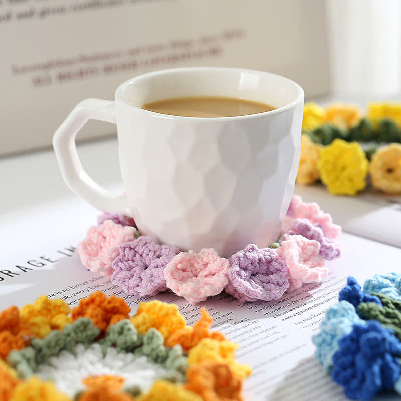 Dessous de verre au crochet fait main en muguet