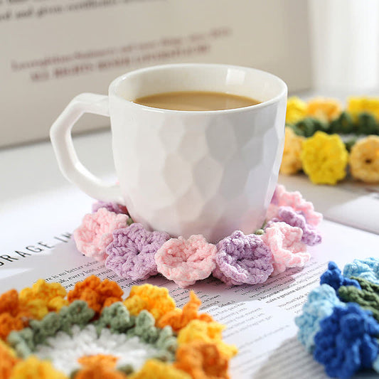 Dessous de verre au crochet fait main en muguet