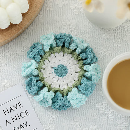 Dessous de verre au crochet fait main en muguet