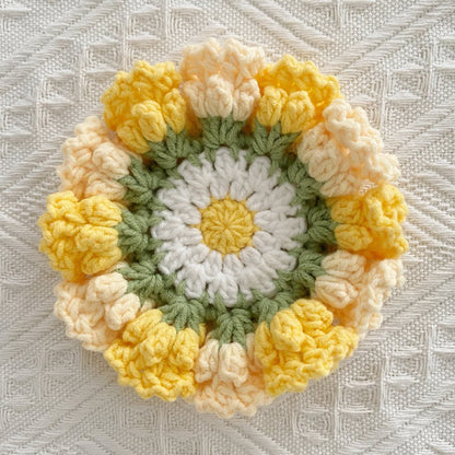 Dessous de verre au crochet fait main en muguet