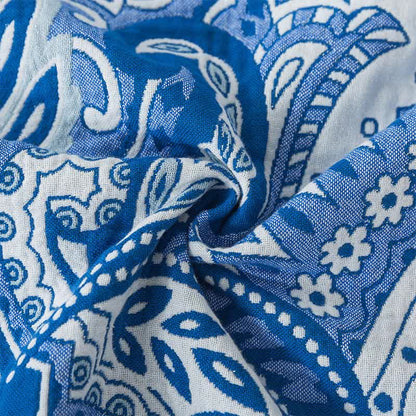 Couette en gaze de coton avec pompons de style bohème