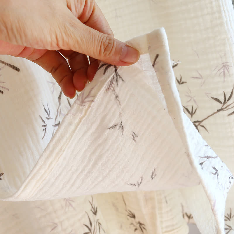 Peignoir pyjama en gaze de coton de bambou
