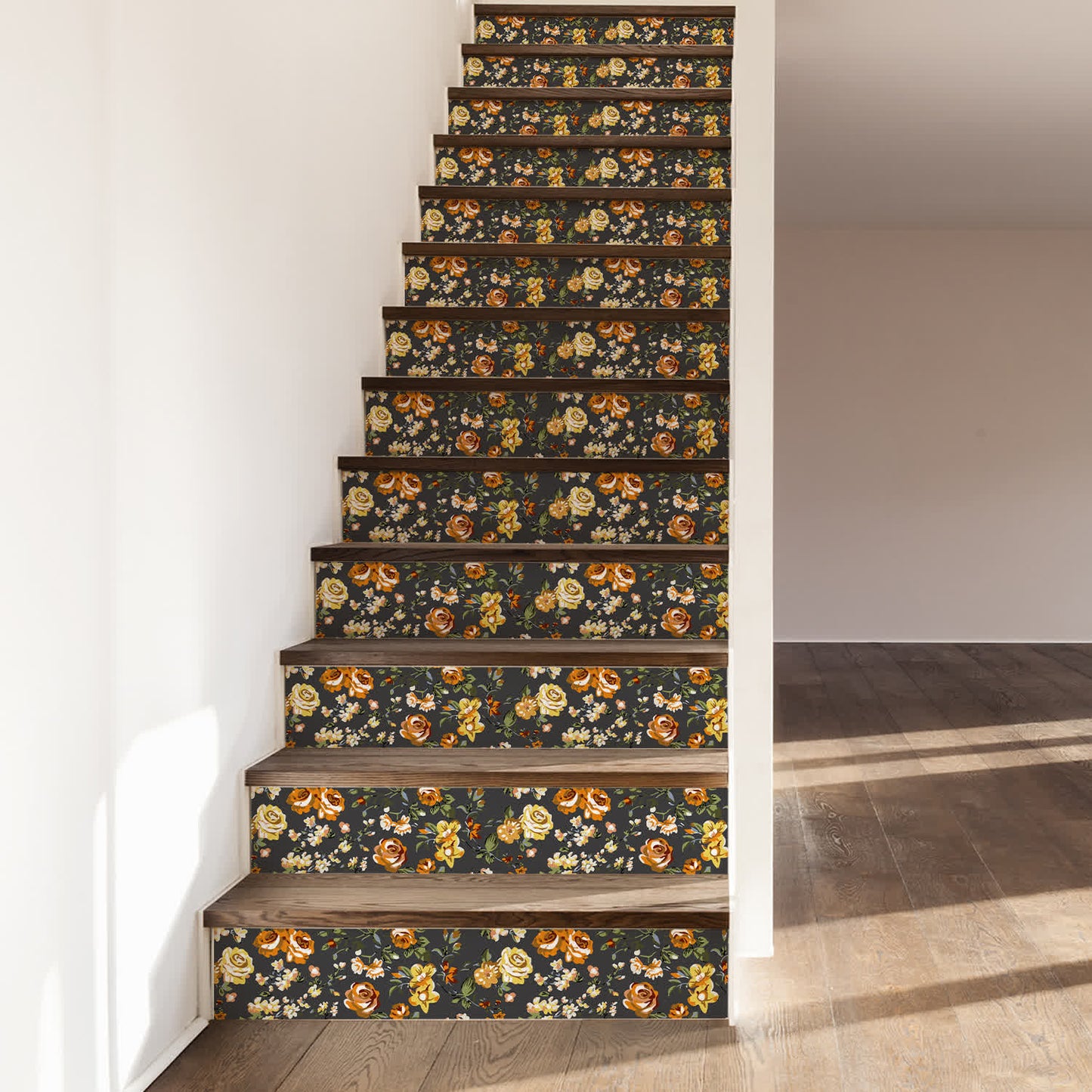 Autocollants pour escaliers « Rural Rose »