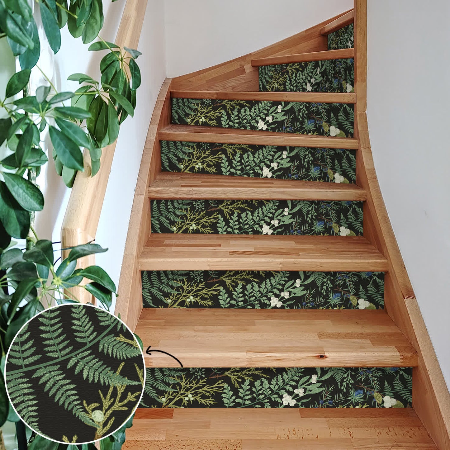 Autocollants imperméables pour marches d'escalier rurales