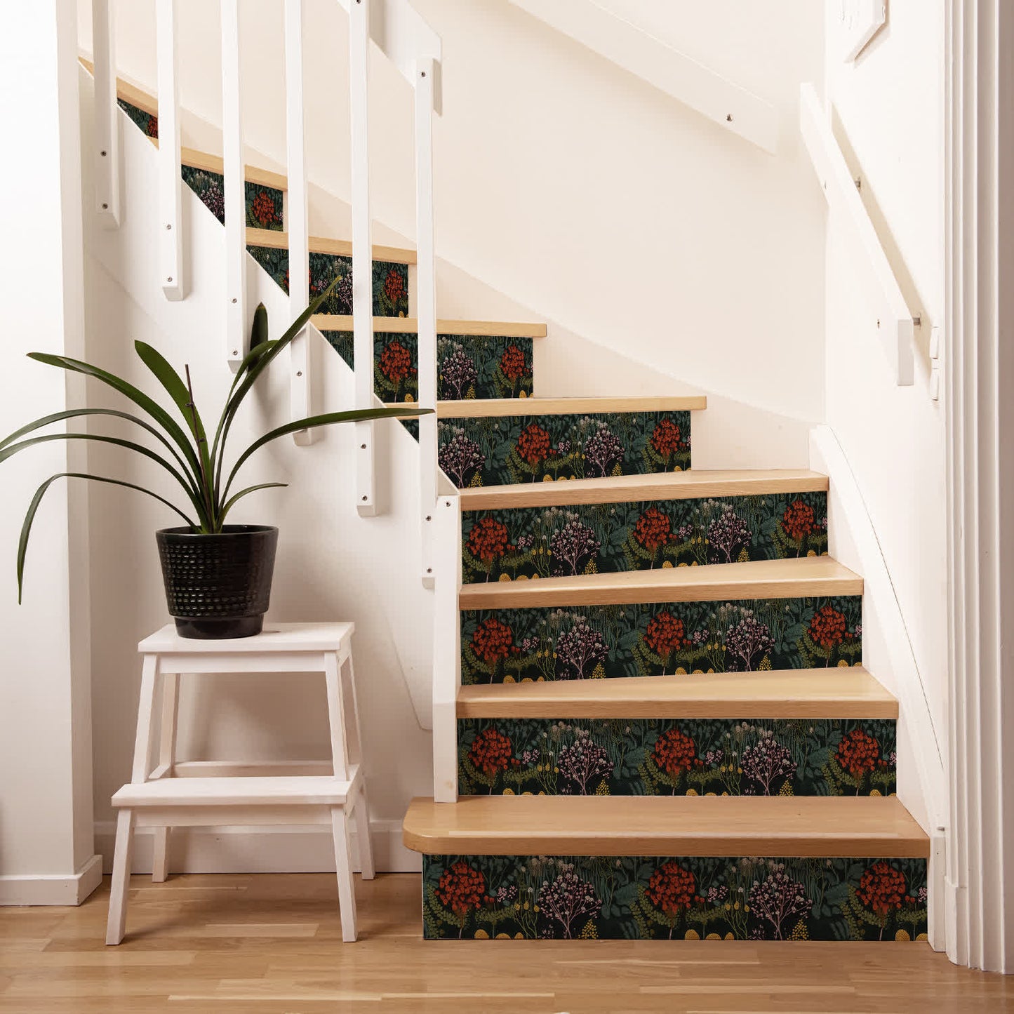 Autocollants d'escalier rétro, décoller et coller, imperméables