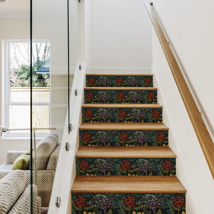 Autocollants d'escalier rétro, décoller et coller, imperméables