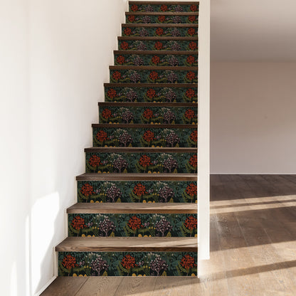 Autocollants d'escalier rétro, décoller et coller, imperméables