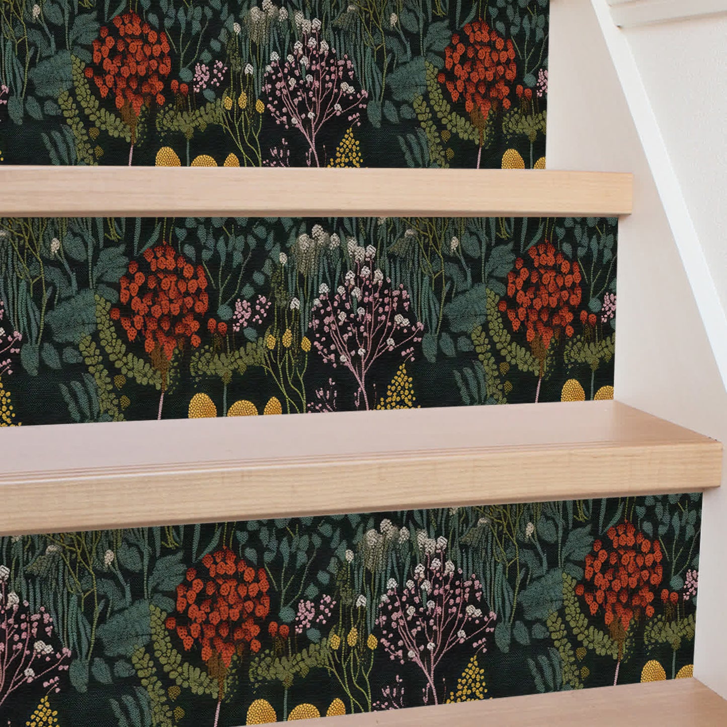 Autocollants d'escalier rétro, décoller et coller, imperméables