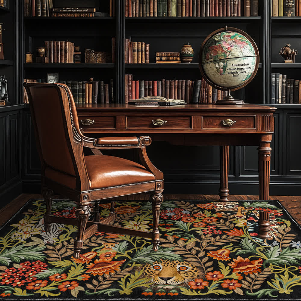 Tapis lavable et antidérapant « Jungle tropicale » pour l'intérieur et l'extérieur