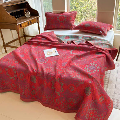 Couette en gaze à trois couches en coton vintage