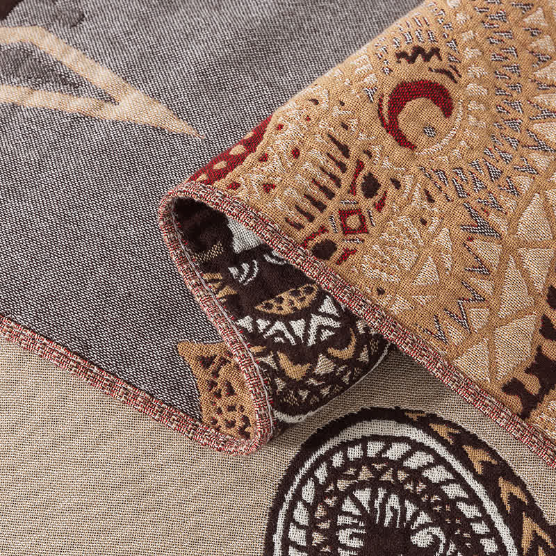 Couette en gaze de coton à motif tête d'ours vintage
