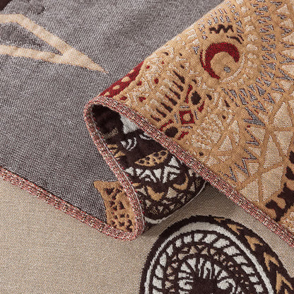 Couette en gaze de coton à motif tête d'ours vintage