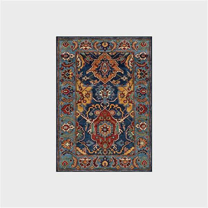 Tapis antidérapant exotique et durable de style vintage