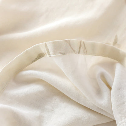 Chemise de nuit en fibre de bambou à imprimé bambou vintage