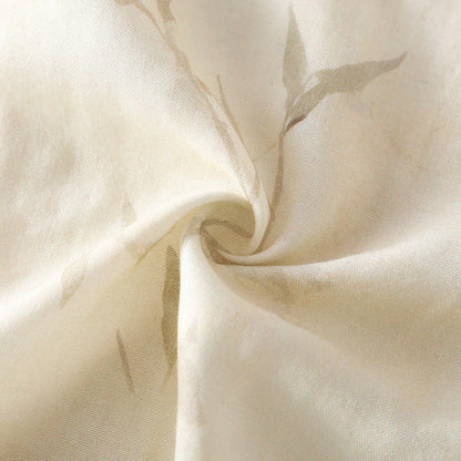 Chemise de nuit en fibre de bambou à imprimé bambou vintage