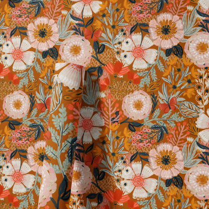 Papier peint autocollant floral élégant à faire soi-même