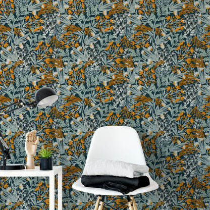 Papier peint décoratif amovible de style rural à décoller et à coller