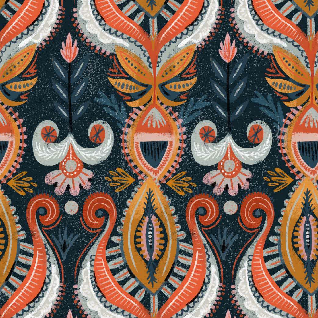 Papier peint décoratif exotique amovible à décoller et à coller