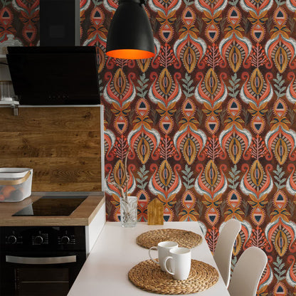 Papier peint décoratif exotique amovible à décoller et à coller
