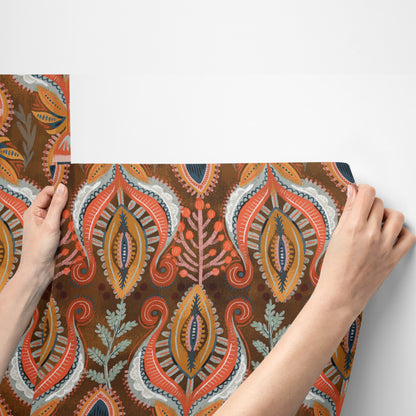 Papier peint décoratif exotique amovible à décoller et à coller