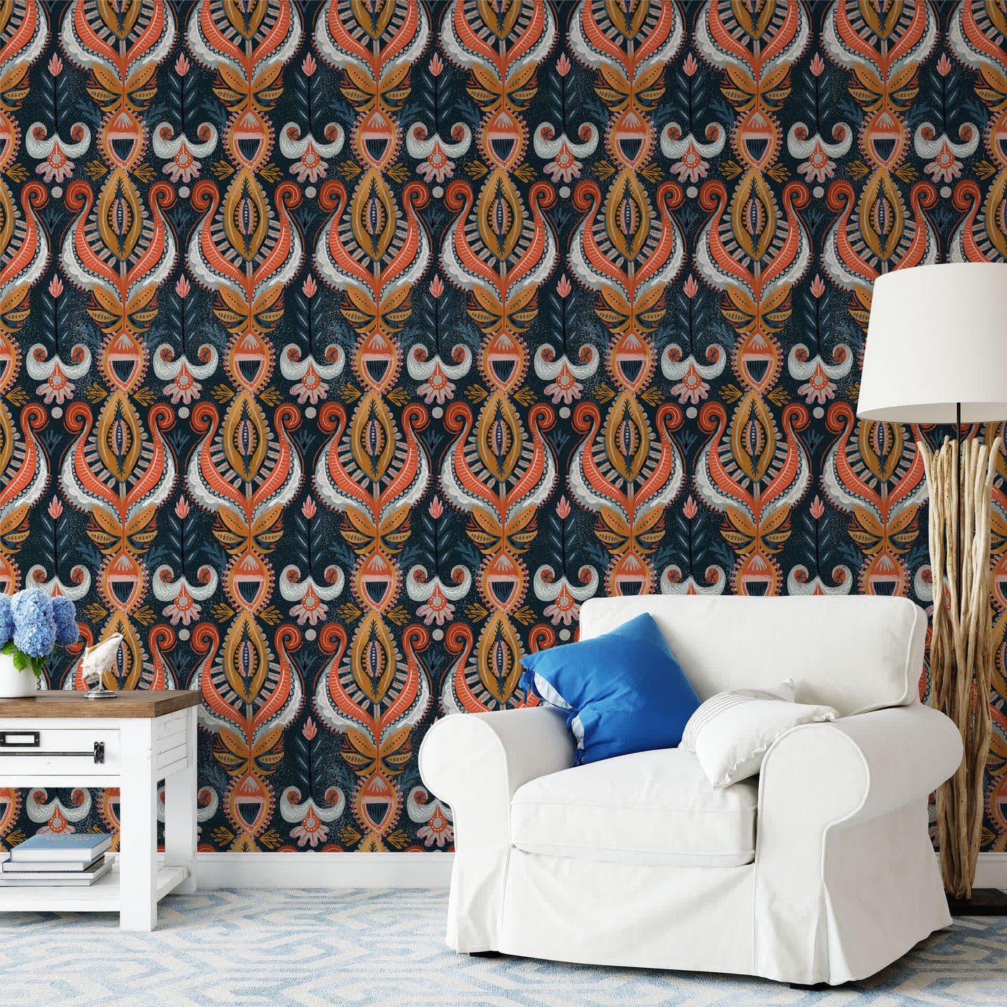 Papier peint décoratif exotique amovible à décoller et à coller