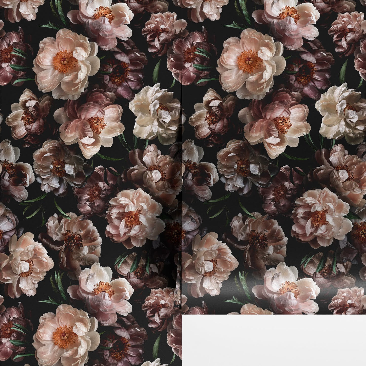 Papier peint décoratif amovible à faire soi-même avec des fleurs en fleurs