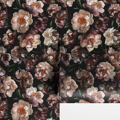 Papier peint décoratif amovible à faire soi-même avec des fleurs en fleurs