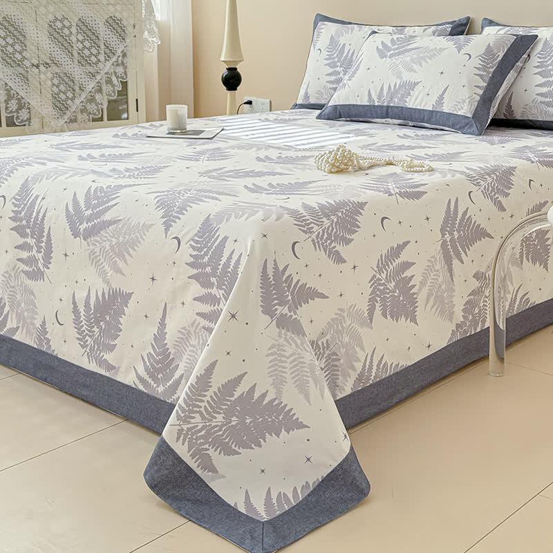 Couvre-lit en coton à motif épicéa rustique