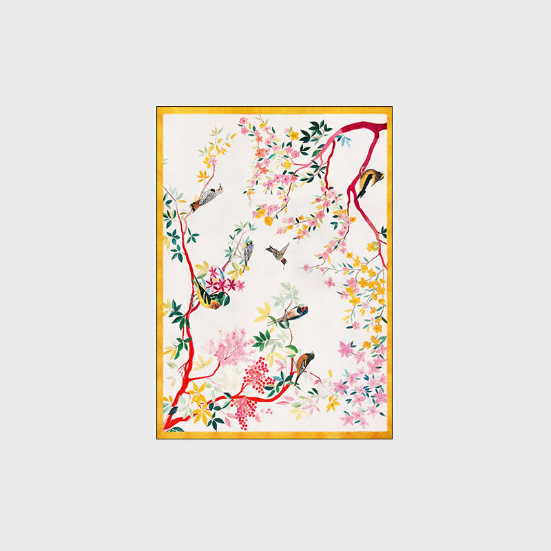 Tapis antidérapant lavable « Refresh Floral Bird »